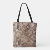 Tote Bag Imprimer Snake Python Snakeskin (Dos)