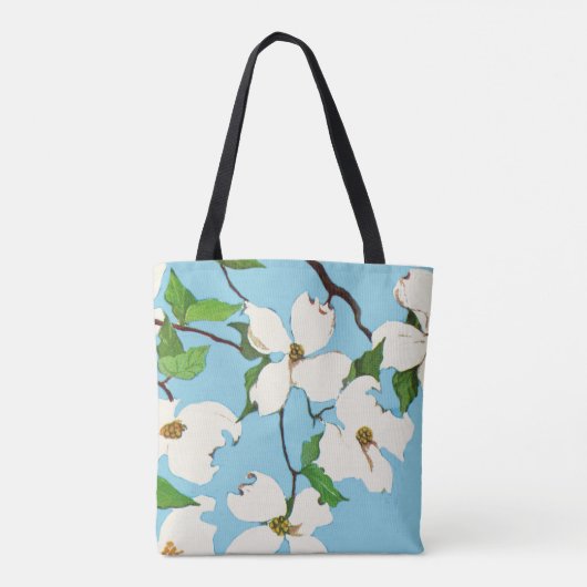 Tote Bag imprimerie de fleurs de bois (Dos)