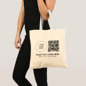 Tote Bag Imprimerie frontale Logo de la société Code QR Épi (Devant (produit))