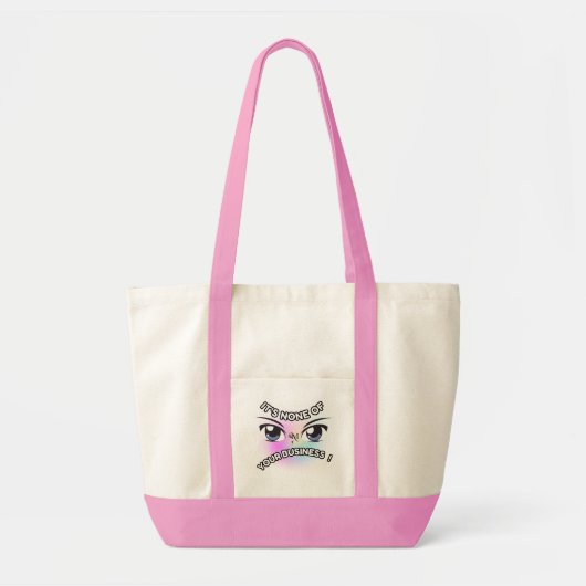Tote Bag Impulse Fourre-tout : Aucun des vôtres (rose) (Devant)