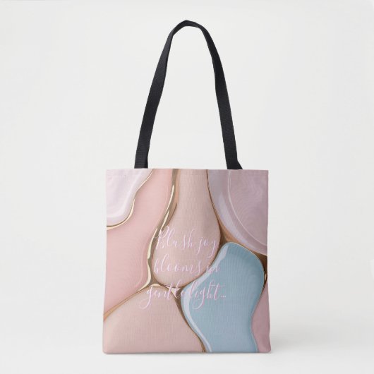 Tote bag in stylish abstract graphic (Devant)