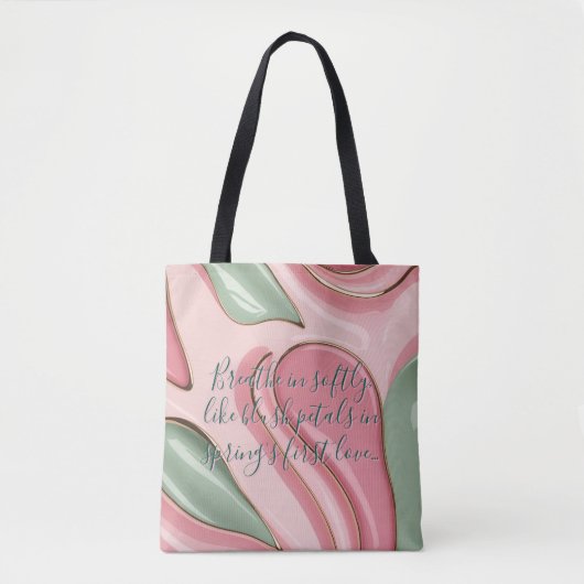 Tote bag in stylish abstract graphic (Voorkant)