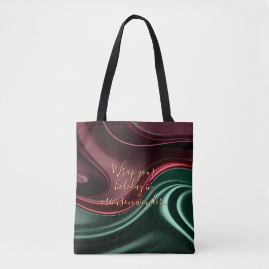 Tote bag in stylish abstract graphic (Voorkant)