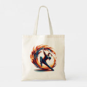 Tote Bag Incendie De Rue Avec Énergie Urbaine (Dos)