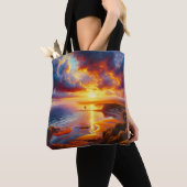 Tote Bag Incendie sur la côte (De près)