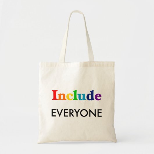 Tote Bag Inclure tous - Sensibilisation | Inclusion | Amour (Devant)