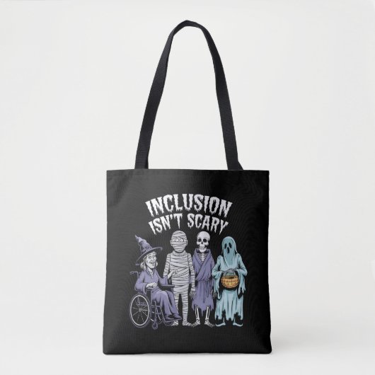 Tote Bag Inclusion drôle n'est pas effrayant Professeur Hal (Devant)