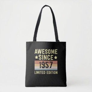 Tote Bag Incroyable depuis 1957 Rétro 65 Ans Anniversaire