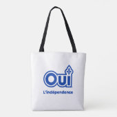 Tote Bag Indépendance OUI Québec (Dos)