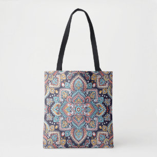 Tote Bag Indian Paisley : Motif ethnique mandala