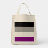 Tote Bag Indicateur d'asexualité personnalisé (Dos)