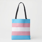 Tote Bag Indicateur de fierté transgenre (Devant)