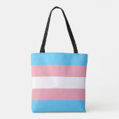 Tote Bag Indicateur de fierté transgenre (Dos)