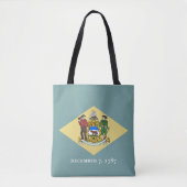 Tote Bag Indicateur d'état du Delaware (Devant)