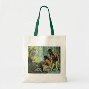 Tote Bag Indiens d'autrefois, Les chasseurs de dindon de Ta