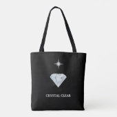 Tote Bag Individu ciblé diamant limpide (Dos)