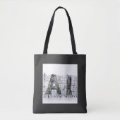 Tote Bag Industrial Letterform – AI (Devant)