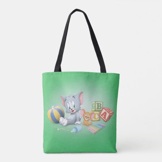 Tote Bag Infant Tom and Jerry Playing With Toys (Dos)