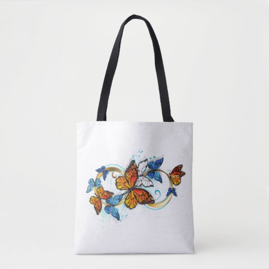 Tote Bag Infini de papillons monarques (Devant)