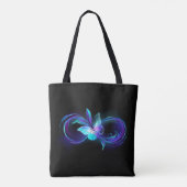Tote Bag Infinité brillante avec papillon magique (Dos)