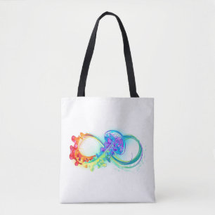 Tote Bag Infinity avec Rainbow Jellyfish