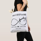 Tote Bag Infinity Personalized Family Name and Est. Date (De près)