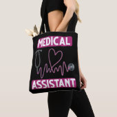 Tote Bag Infirmière adjointe Médicale Stethoscope (De près)