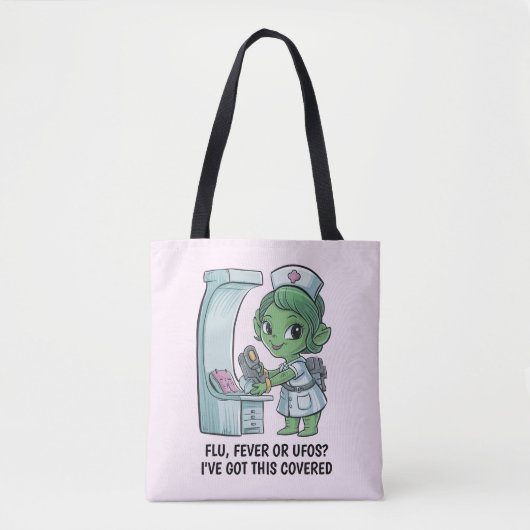Tote Bag Infirmière Alien (Devant)