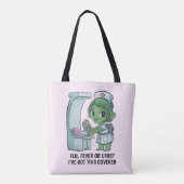 Tote Bag Infirmière Alien (Dos)