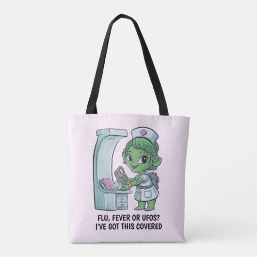 Tote Bag Infirmière Alien (Dos)