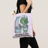 Tote Bag Infirmière Alien (De près)