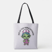 Tote Bag Infirmière Alien mignonne (Dos)