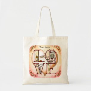 Tote Bag Infirmière Amour