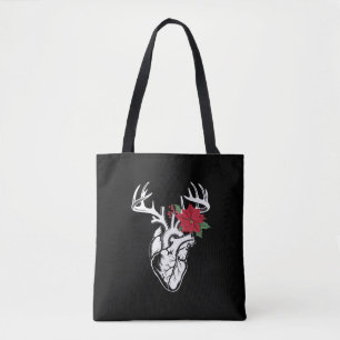 Tote Bag Infirmière Anatomie du coeur Reindeer Coeur Labora
