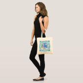 Tote Bag Infirmière au caducée papillon (Devant (modèle))