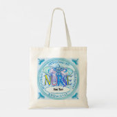Tote Bag Infirmière au caducée papillon (Dos)