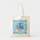 Tote Bag Infirmière au caducée papillon (Devant)