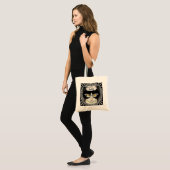 Tote Bag Infirmière au chat smoking (Devant (modèle))