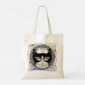 Tote Bag Infirmière au chat smoking (Dos)
