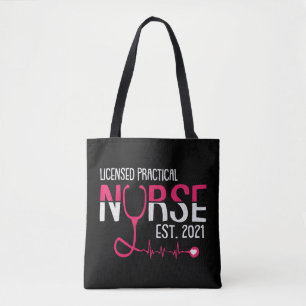 Tote Bag Infirmière autorisée Étudiante LPN LVN diplômée