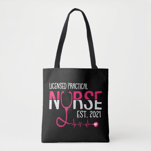 Tote Bag Infirmière autorisée Étudiante LPN LVN diplômée (Devant)