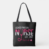 Tote Bag Infirmière autorisée Étudiante LPN LVN diplômée (Dos)
