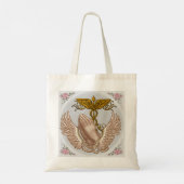 Tote Bag Infirmière aux mains chrétiennes (Dos)