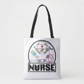 Tote Bag Infirmière avec conception d'équipement (Devant)