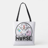 Tote Bag Infirmière avec conception d'équipement (Dos)