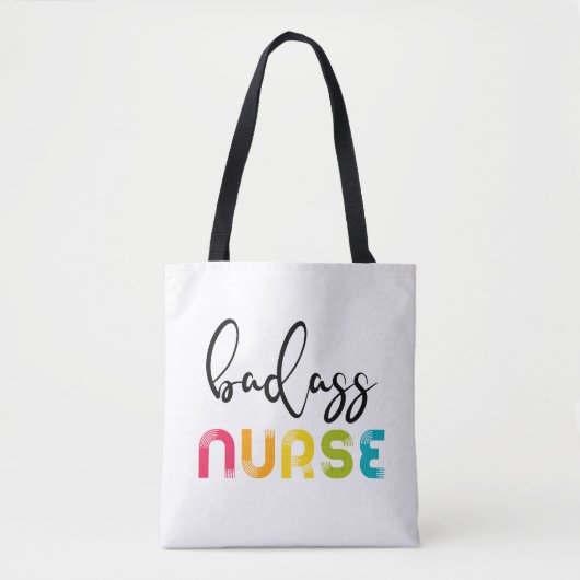 Tote Bag Infirmière Badass (Devant)