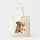 Tote Bag Infirmière Carlin mignon (Devant)