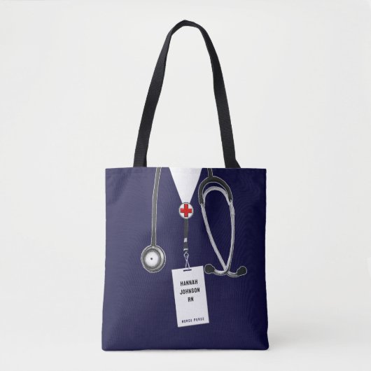Tote Bag Infirmière créative (Devant)