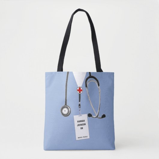 Tote Bag Infirmière créative (Devant)