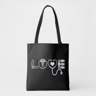 Tote Bag Infirmière d'amour Cute Infirmière ER Infirmière d